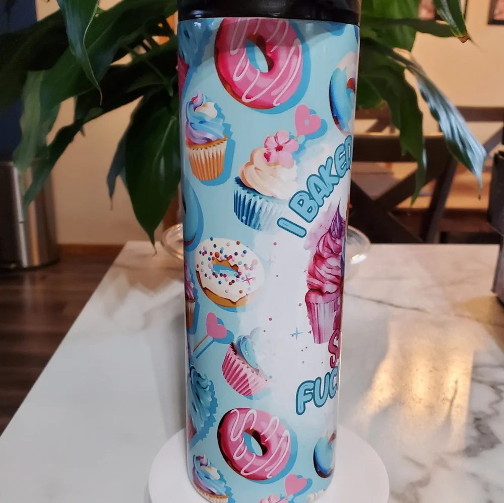 I Just Baked You Some CUPCAKES Funny 20oz Tumbler with duo lids 🎉sale